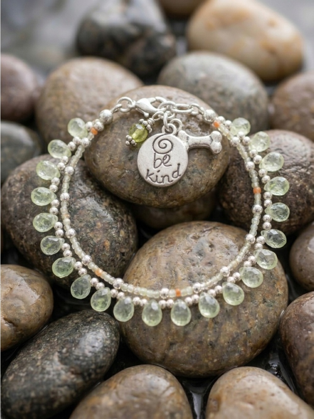 Peridot and Amazonite Bracelet